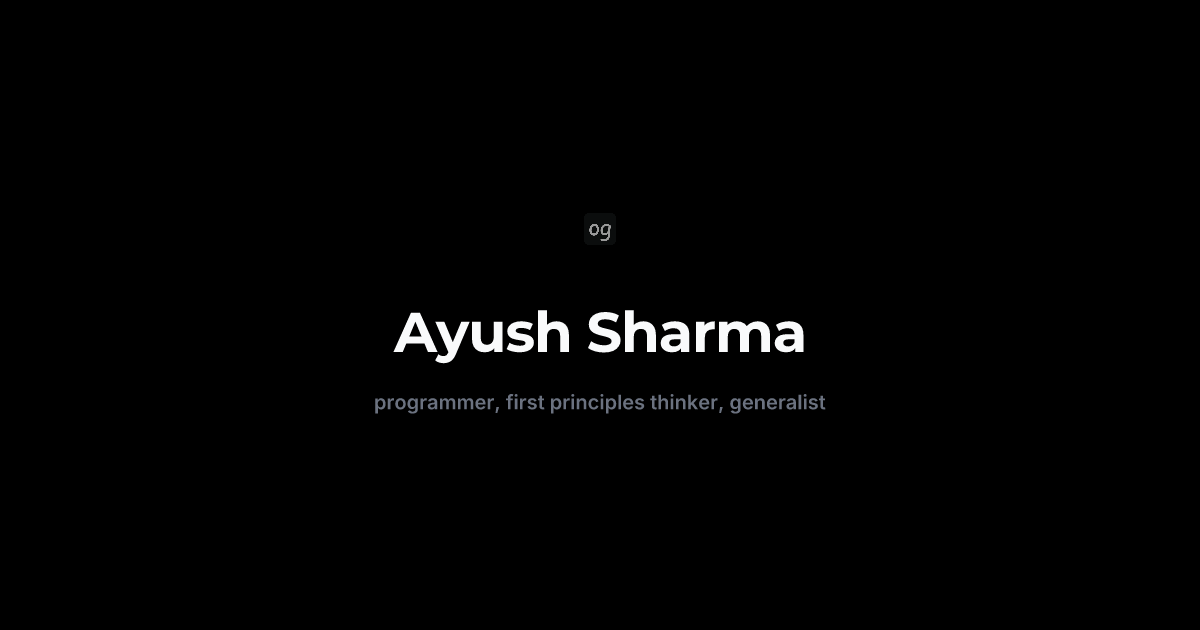 Ayush | Projects